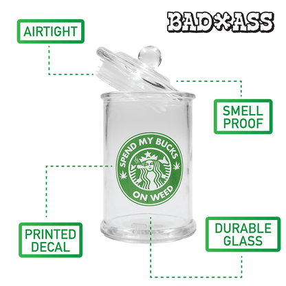Badass Stash Jar - Prescription Marijuana (370ml) Badass