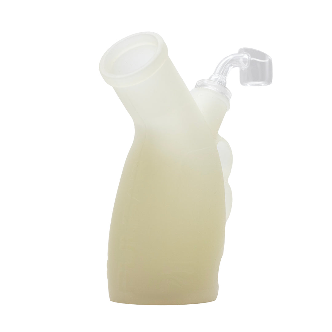 PULSAR - RIP SILICONE KNUCKLE BUBBLER DAB RIG - GLOW IN THE DARK
