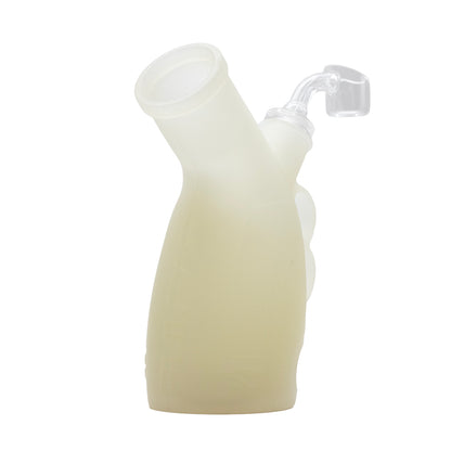 PULSAR - RIP SILICONE KNUCKLE BUBBLER DAB RIG - GLOW IN THE DARK
