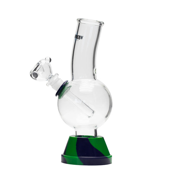 Waterfall Exterminator Highbrid Series Glass Bong - Green/Blue Waterfall