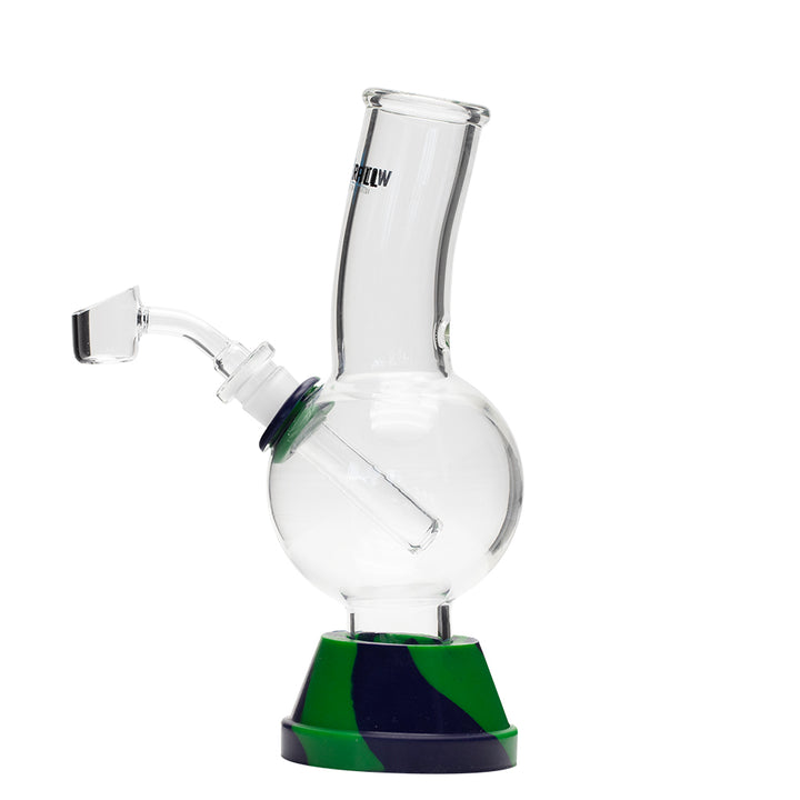 Waterfall Exterminator Highbrid Series Glass Bong - Green/Blue Waterfall