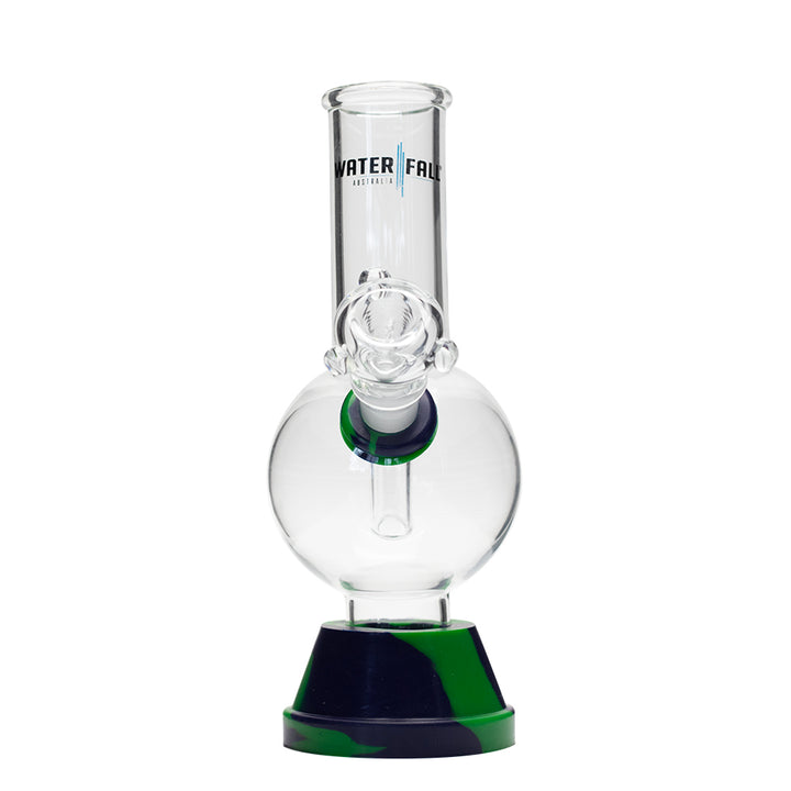 Waterfall Exterminator Highbrid Series Glass Bong - Green/Blue Waterfall