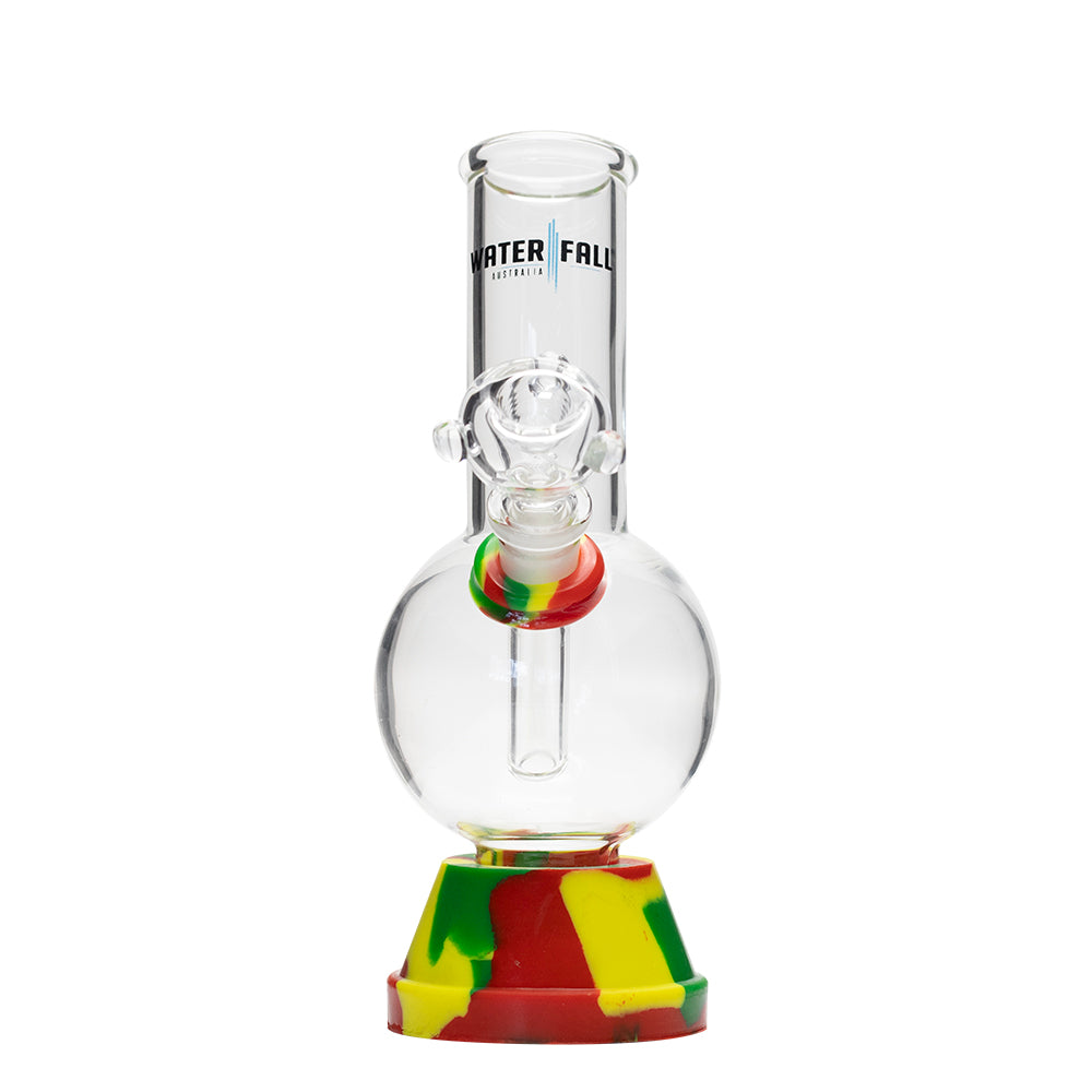 Waterfall Exterminator Highbrid Series Glass Bong - Rasta Waterfall