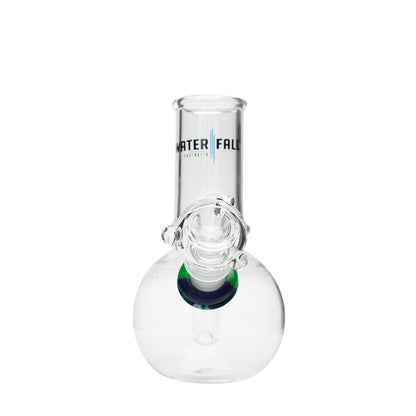Waterfall Cannon Highbrid Series Glass Bong - Green/Blue Waterfall