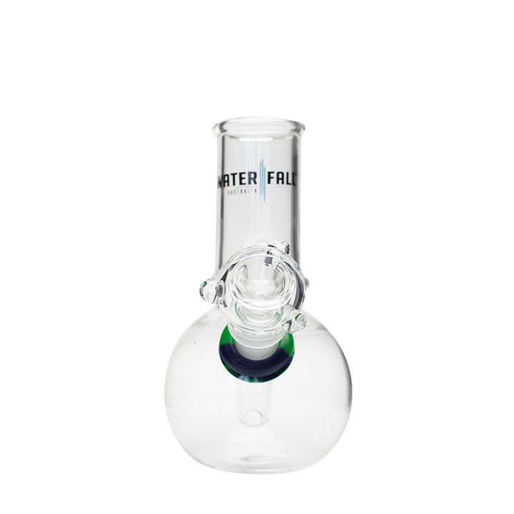 Waterfall Cannon Highbrid Series Glass Bong - Green/Blue Waterfall