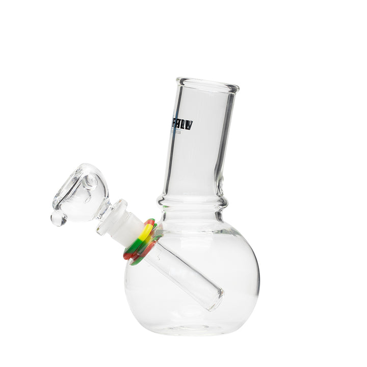 Waterfall Cannon Highbrid Series Glass Bong - Rasta Waterfall