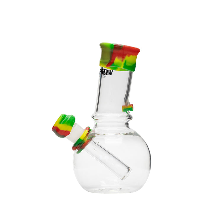 Waterfall Cannon Highbrid Series Glass Bong - Rasta Waterfall