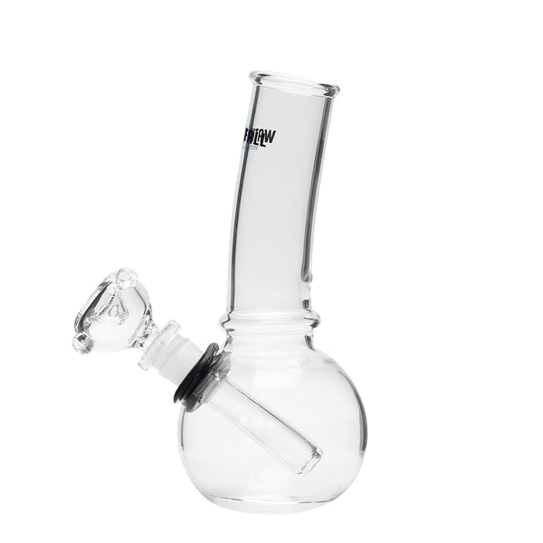 Waterfall Bent Junior Highbrid Series Glass Bong - Black Waterfall