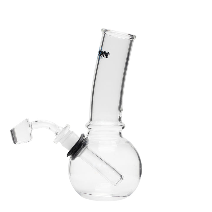 Waterfall Bent Junior Highbrid Series Glass Bong - Black Waterfall