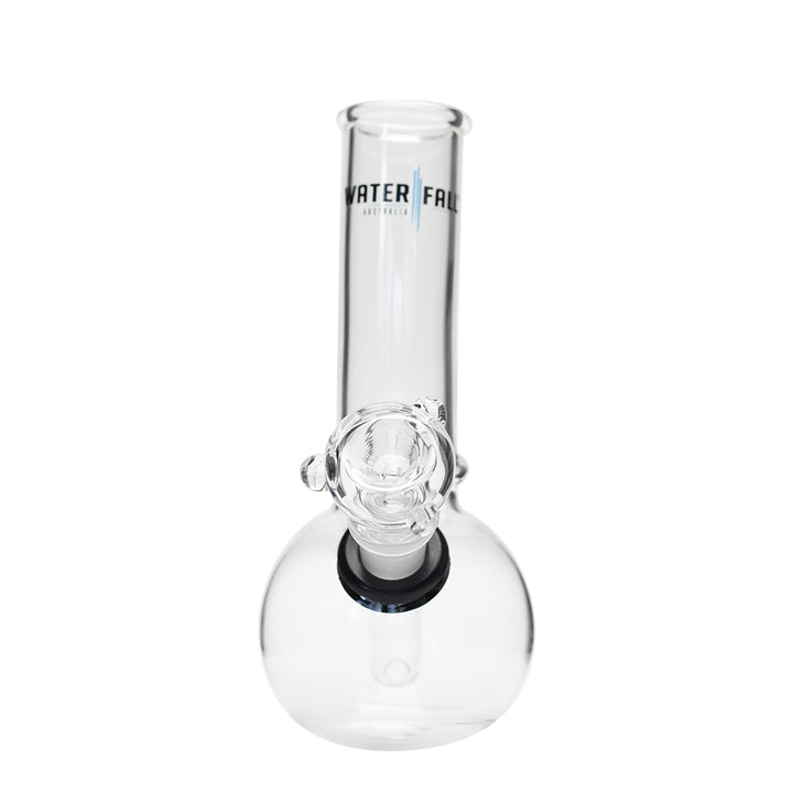 Waterfall Bent Junior Highbrid Series Glass Bong - Black Waterfall