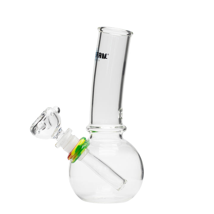 Waterfall Bent Junior Highbrid Series Glass Bong - Rasta Waterfall