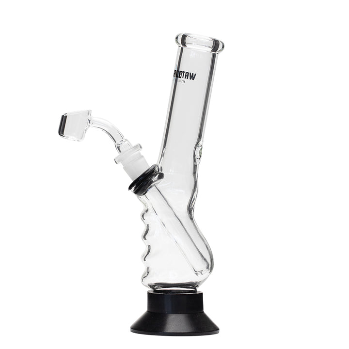 Waterfall Small Gripper Highbrid Series Glass Bong - Black Waterfall