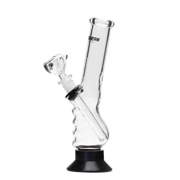 Waterfall Small Gripper Highbrid Series Glass Bong - Black Waterfall