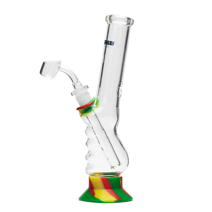 Waterfall Small Gripper Highbrid Series Glass Bong - Rasta Waterfall