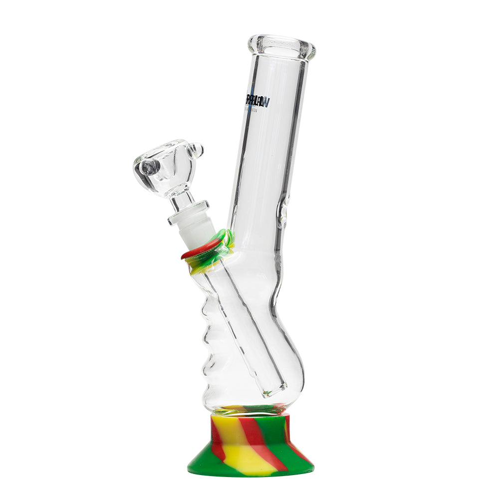 Waterfall Small Gripper Highbrid Series Glass Bong - Rasta Waterfall