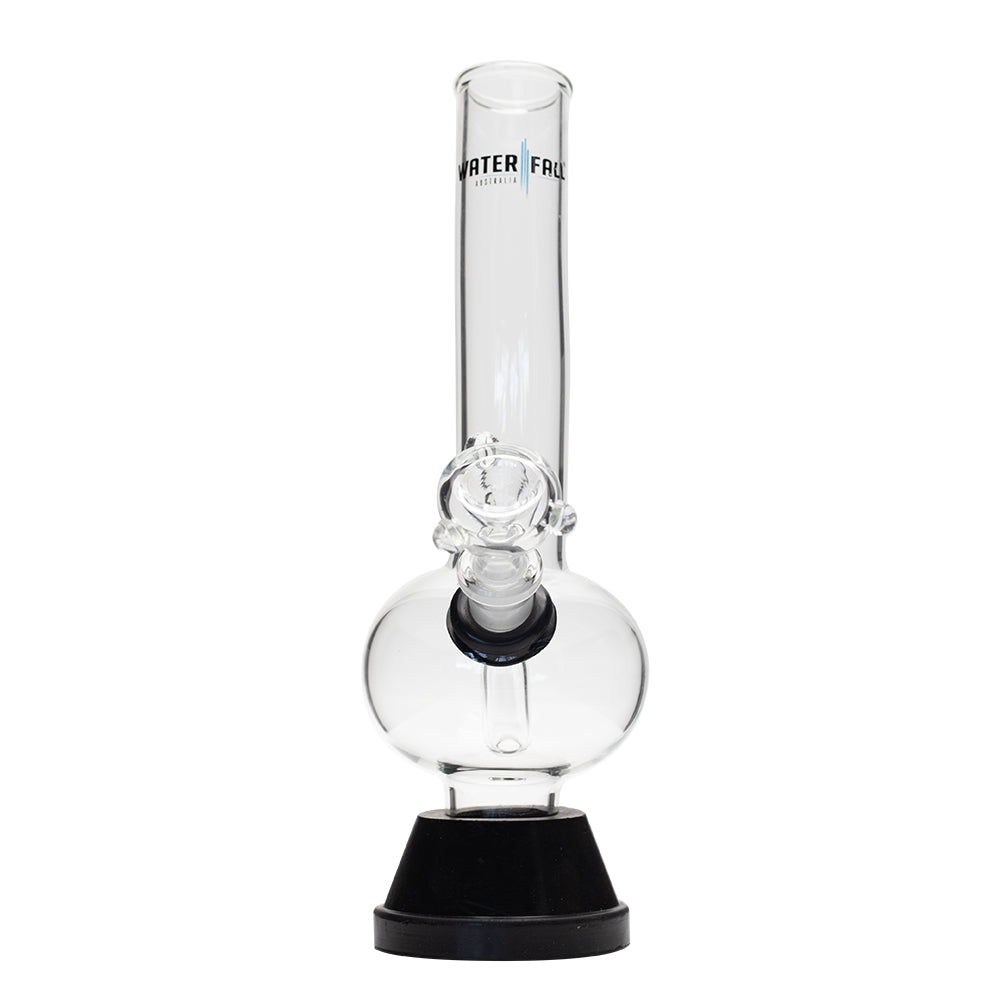 Waterfall Zap Squash Highbrid Series Glass Bong - Black Waterfall