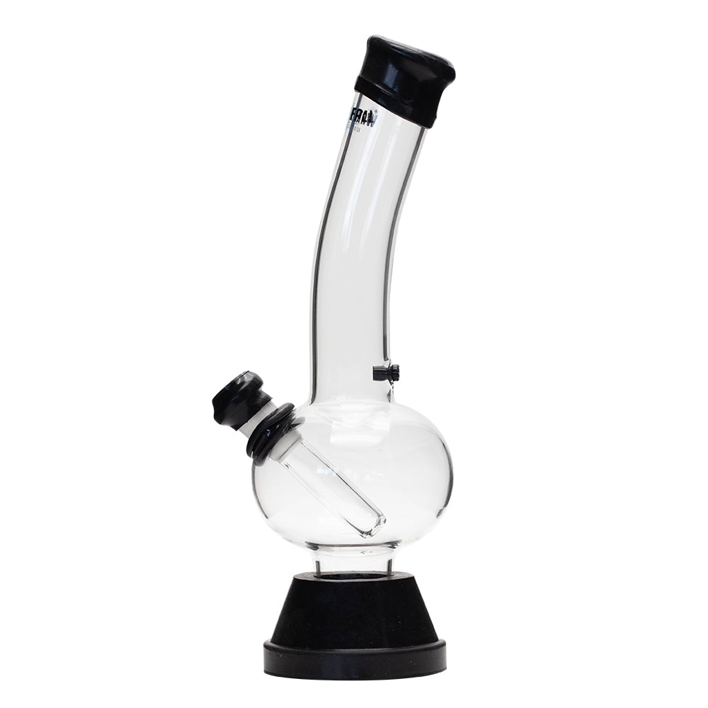 Waterfall Zap Squash Highbrid Series Glass Bong - Black Waterfall