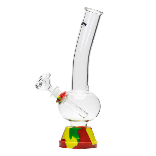 Waterfall Zap Squash Highbrid Series Glass Bong - Rasta Waterfall