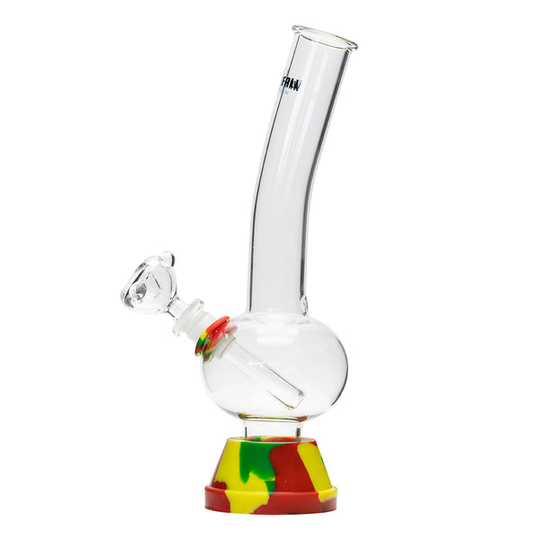 Waterfall Zap Squash Highbrid Series Glass Bong - Rasta Waterfall