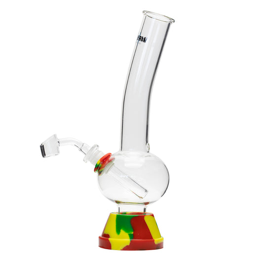 Waterfall Zap Squash Highbrid Series Glass Bong - Rasta Waterfall