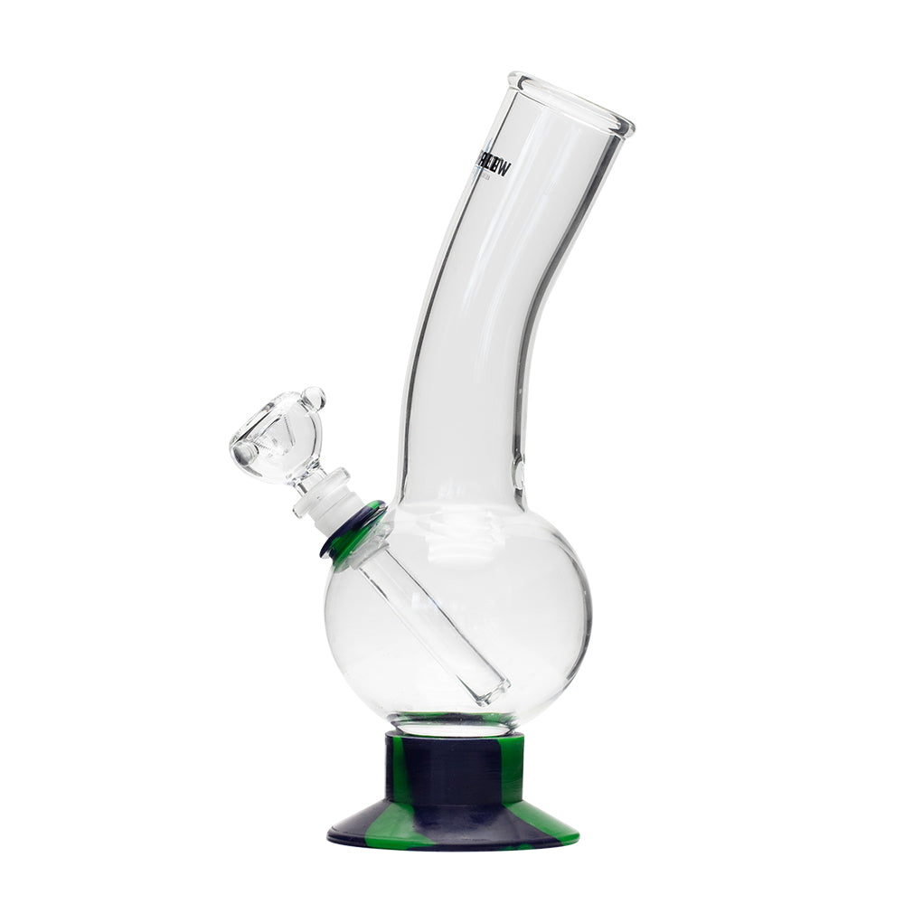 Waterfall Decimator Highbrid Series Glass Bong - Green/Blue Waterfall