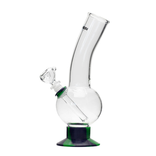 Waterfall Decimator Highbrid Series Glass Bong - Green/Blue Waterfall