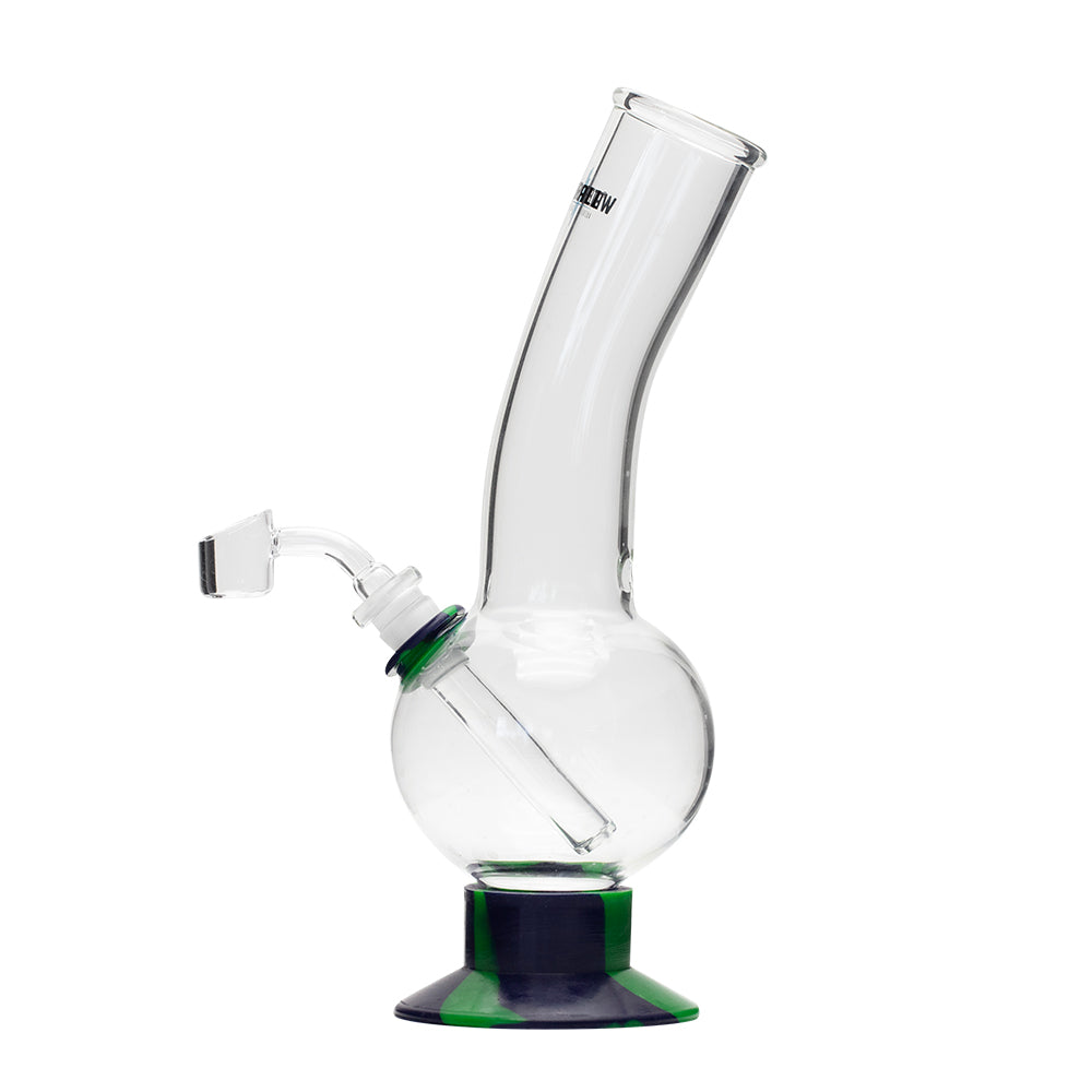 Waterfall Decimator Highbrid Series Glass Bong - Green/Blue Waterfall