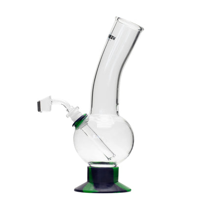 Waterfall Decimator Highbrid Series Glass Bong - Green/Blue Waterfall