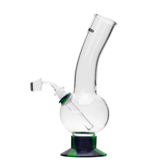 Waterfall Decimator Highbrid Series Glass Bong - Green/Blue Waterfall