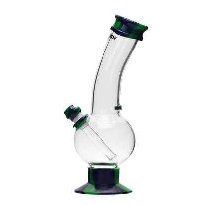 Waterfall Decimator Highbrid Series Glass Bong - Green/Blue Waterfall