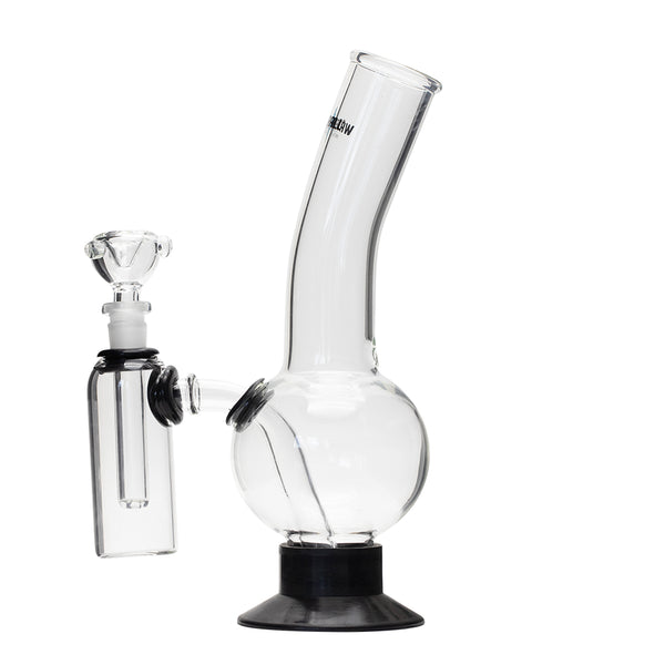 Waterfall Decimator Highbrid Series Glass Bong With Ash Catcher - Black Waterfall