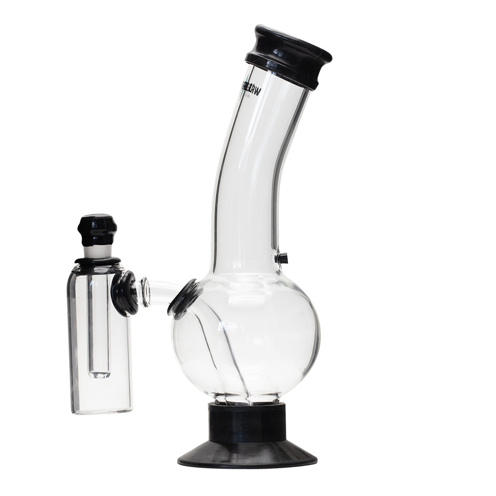 Waterfall Decimator Highbrid Series Glass Bong With Ash Catcher - Black Waterfall