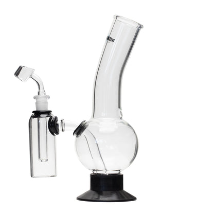 Waterfall Decimator Highbrid Series Glass Bong With Ash Catcher - Black Waterfall