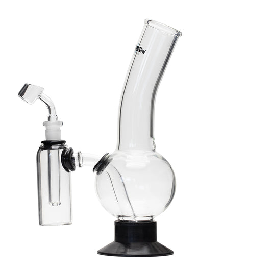 Waterfall Decimator Highbrid Series Glass Bong With Ash Catcher - Black Waterfall
