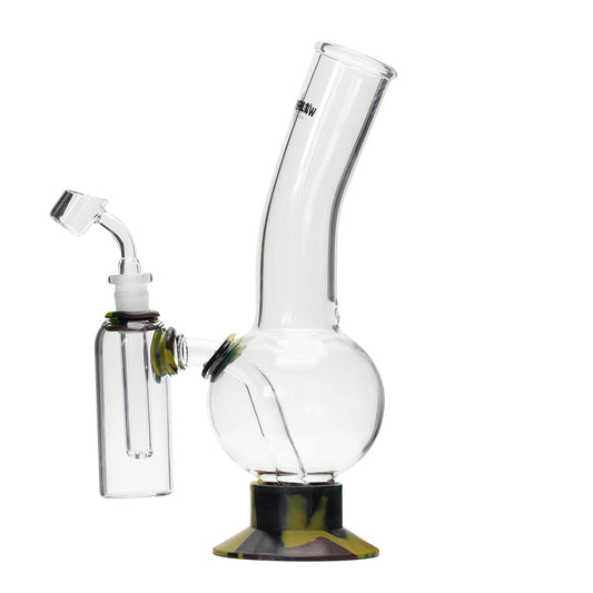 Waterfall Decimator Highbrid Series Glass Bong With Ash Catcher - Camo Waterfall