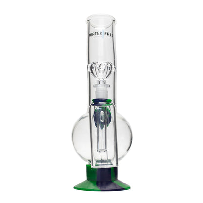 Waterfall Decimator Highbrid Series Glass Bong With Ash Catcher - Green/Blue Waterfall
