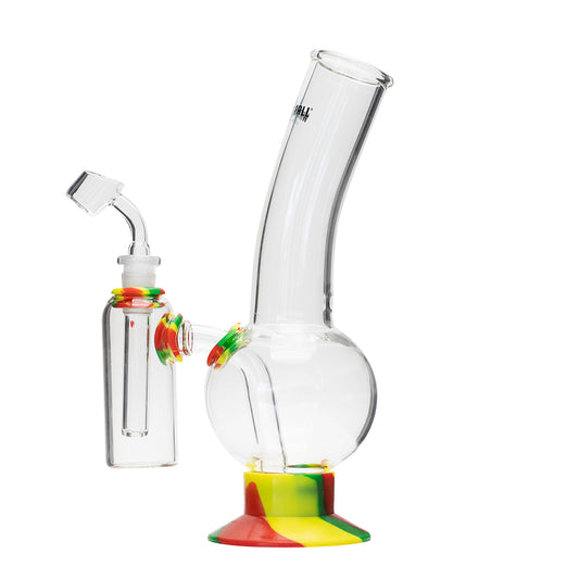 Waterfall Decimator Highbrid Series Glass Bong With Ash Catcher - Rasta Waterfall