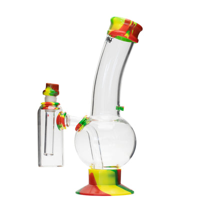 Waterfall Decimator Highbrid Series Glass Bong With Ash Catcher - Rasta Waterfall