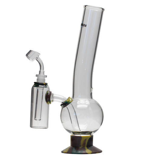 Waterfall Supernova Highbrid Series Glass Bong With Ash Catcher - Camo Waterfall
