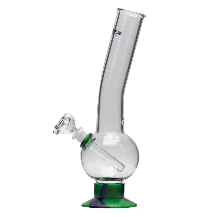 Waterfall Supernova Highbrid Series Glass Bong - Green/Blue Waterfall