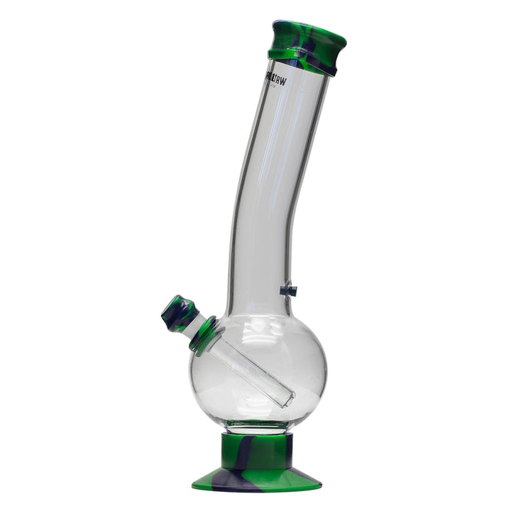 Waterfall Supernova Highbrid Series Glass Bong - Green/Blue Waterfall