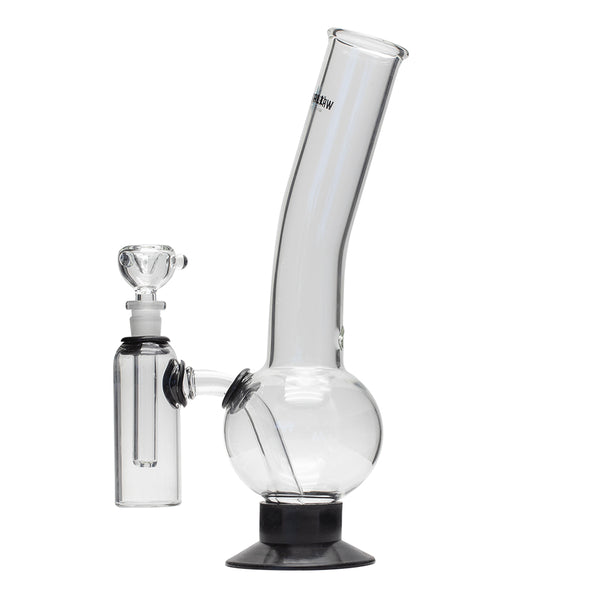 Waterfall Supernova Highbrid Series Glass Bong With Ash Catcher - Black Waterfall