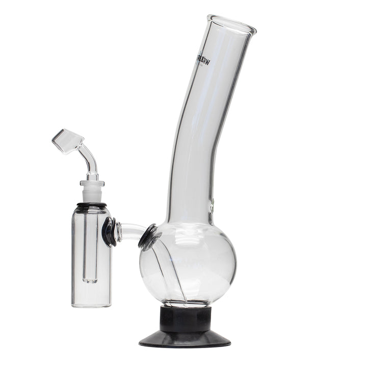 Waterfall Supernova Highbrid Series Glass Bong With Ash Catcher - Black Waterfall