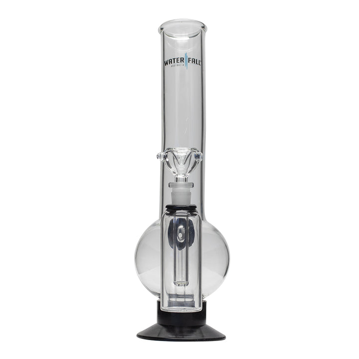 Waterfall Supernova Highbrid Series Glass Bong With Ash Catcher - Black Waterfall