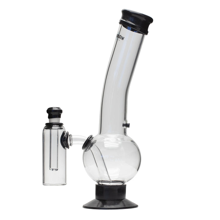 Waterfall Supernova Highbrid Series Glass Bong With Ash Catcher - Black Waterfall