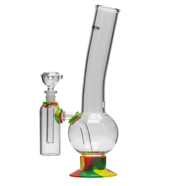 Waterfall Supernova Highbrid Series Glass Bong With Ash Catcher - Rasta Waterfall