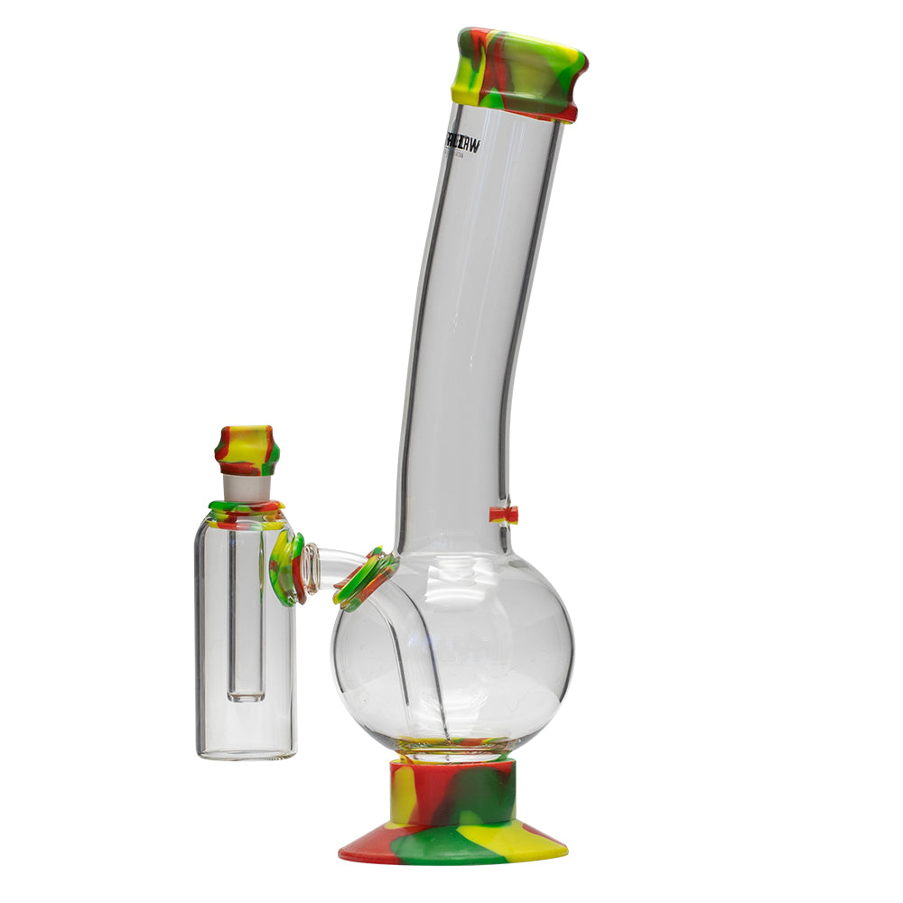 Waterfall Supernova Highbrid Series Glass Bong With Ash Catcher - Rasta Waterfall