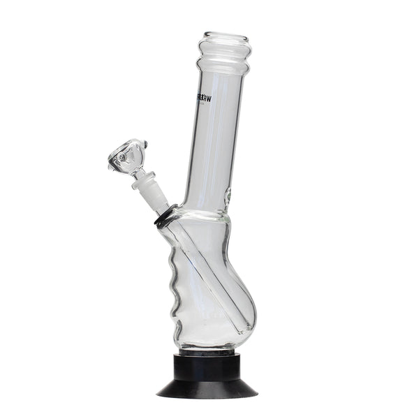 Waterfall Large Gripper Highbrid Series Glass Bong - Black Waterfall