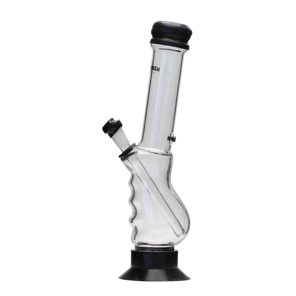 Waterfall Large Gripper Highbrid Series Glass Bong - Black Waterfall