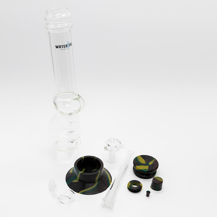 Large Gripper Deluxe Glass Bong Waterfall